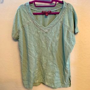 Embroidered top
